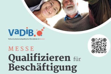 Plakat der VaDiB-Messe Qualifizieren für Beschäftigung 2026.